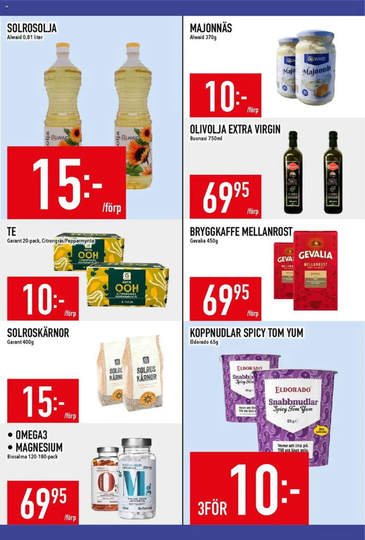 Matdax reklamblad aktuell från 11.08.2025 | Sida: 13 | Produkter: Majonnäs, Olivolja, Olja