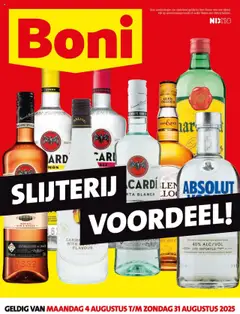 Boni - Slijterij folder - Voorbeeld van een folder van Boni, geldig van 04.08.2025