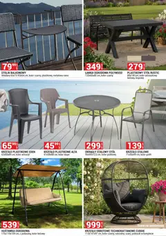 Pogląd oferty "Merkury Market gazetka - Pawilony ogrodowe" - ważna od 01.03.2026 | Strona: 14 | Produkty: Stół, Krzesło