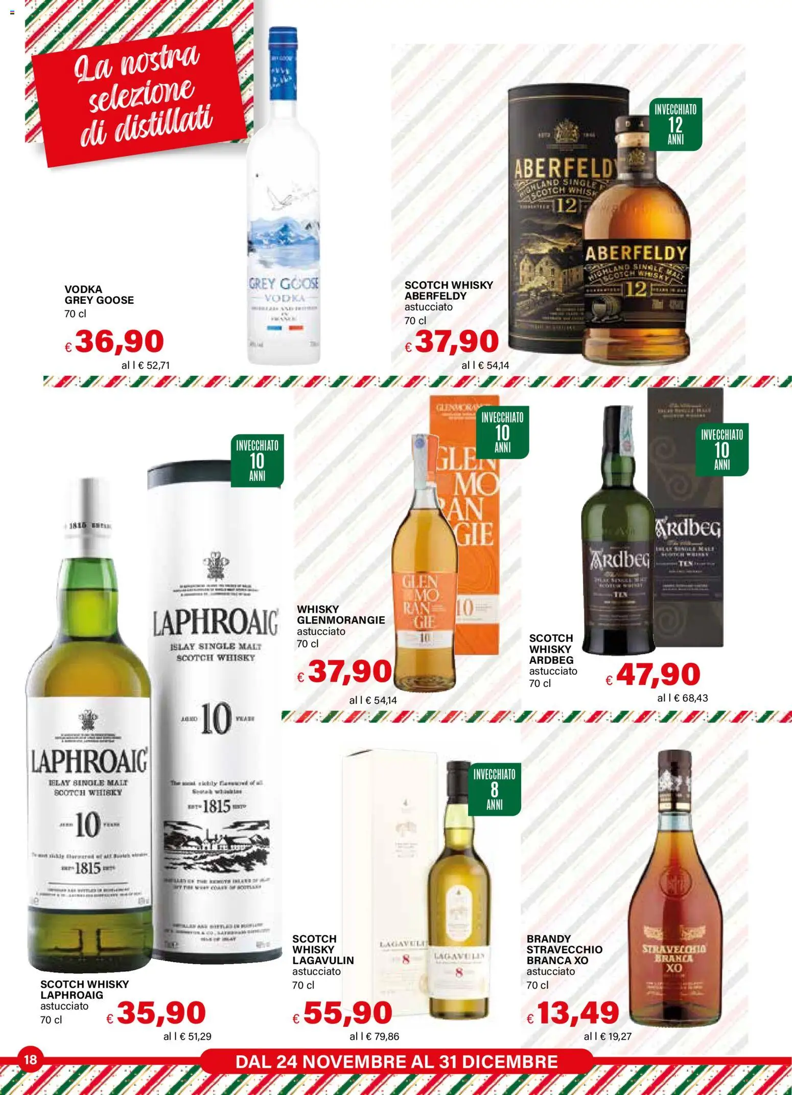 Volantino Il Gigante del 24.11.2025 | Pagina: 18 | Prodotti: Vodka, Whisky, Brandy