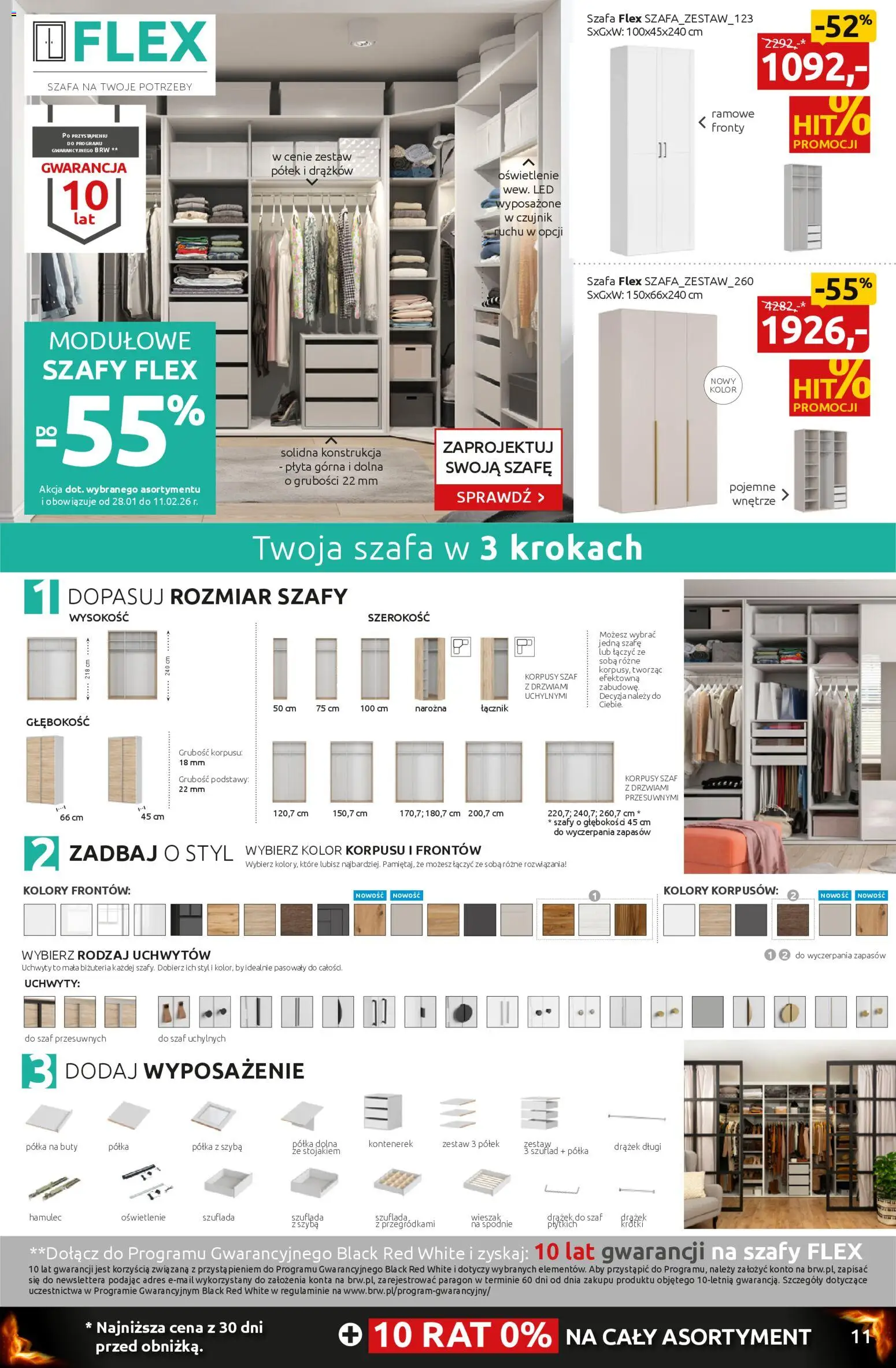 Black Red White promocje od 27.01.2026 | Strona: 11 | Produkty: Spodnie, Buty, Szafa, Półka