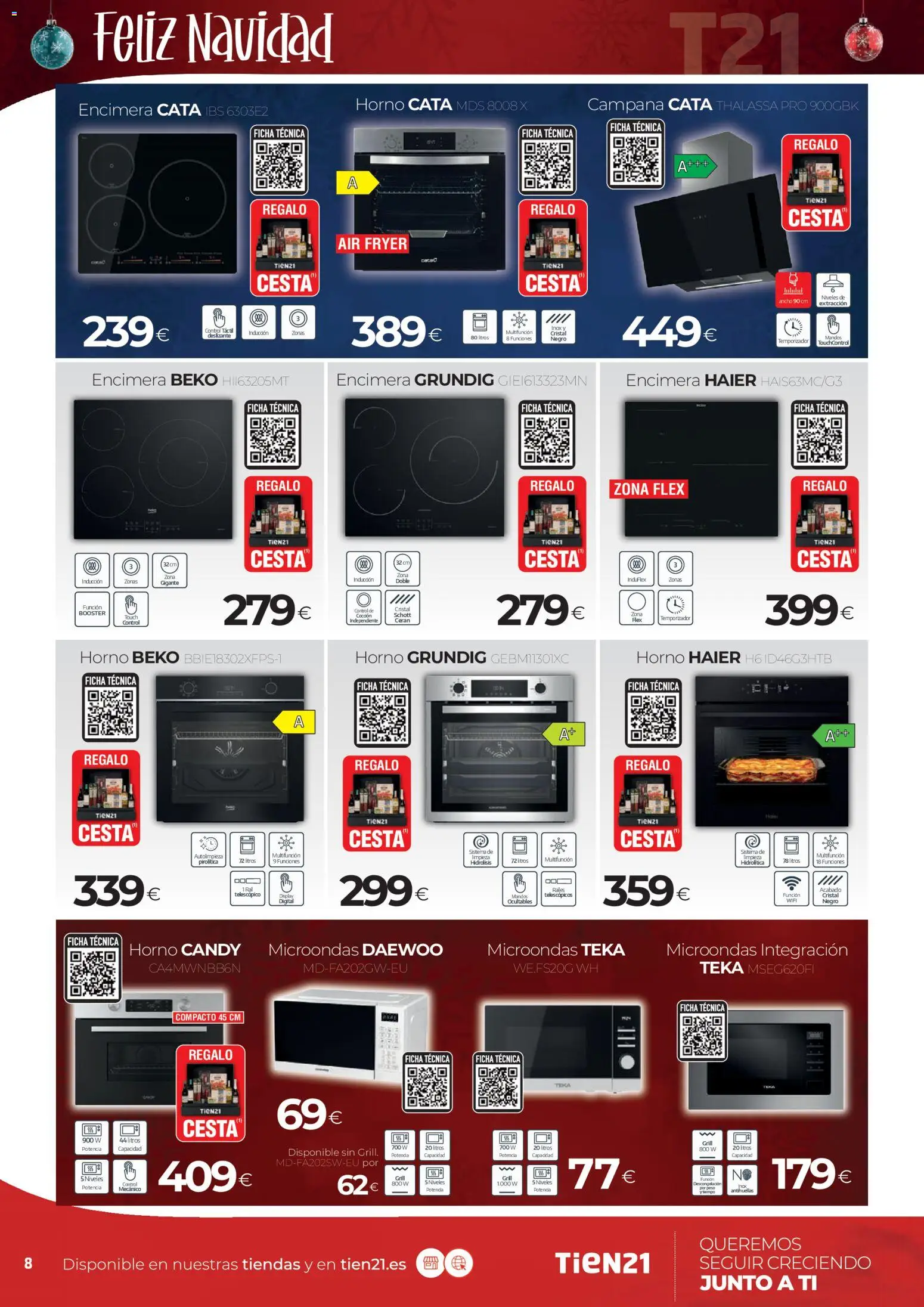 Tien 21 folleto │ válido desde el 01.12.2025 | Página: 8 | Productos: Horno, Peso, Cesta