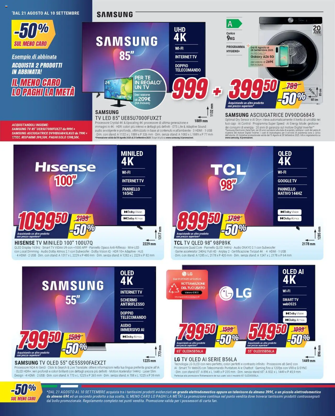 Volantino Trony del 21.08.2025 | Pagina: 2 | Prodotti: Telecomando, smart TV, Audio, USB