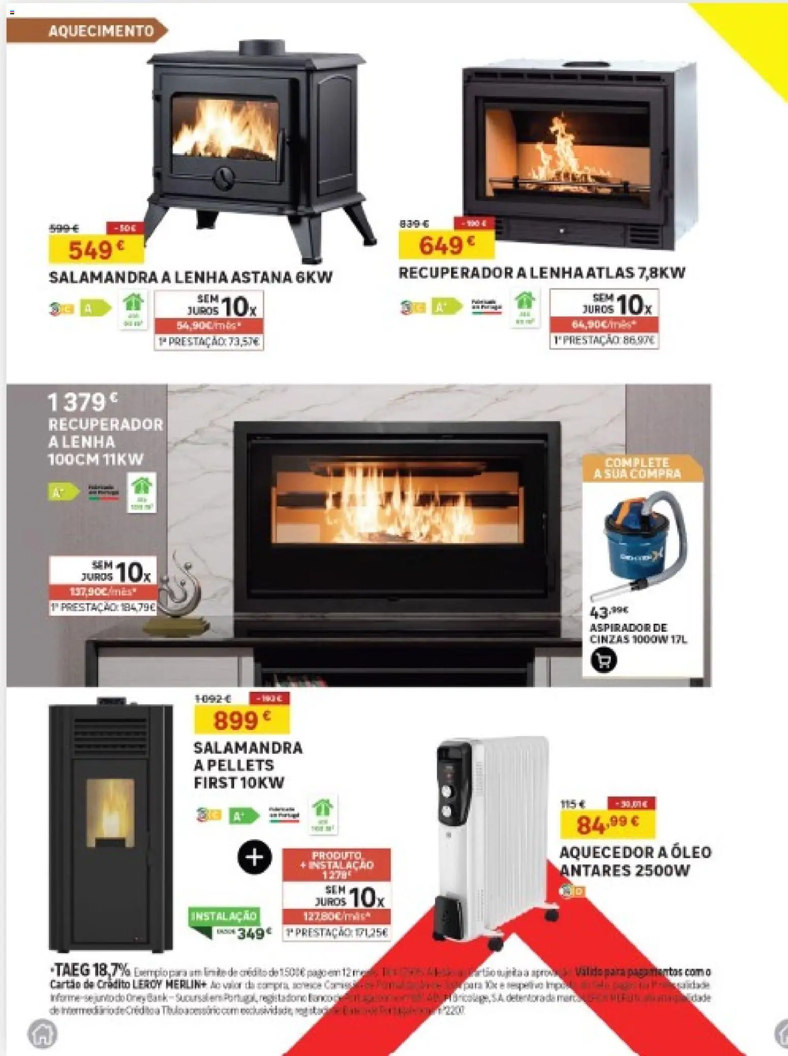 Leroy Merlin Madeira │ válido de 11.12.2025 | Página: 2 | Produtos: Aquecedor, Aspirador, Aspirador de cinzas, Óleo