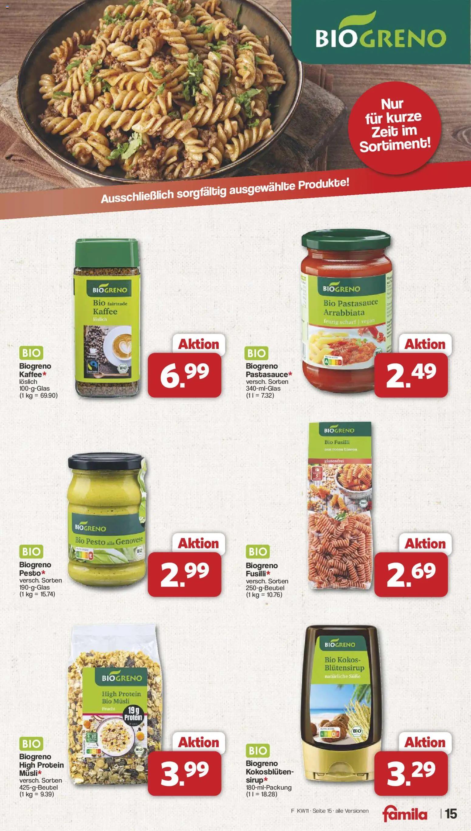 Famila Nordwest Prospekt 	 – gültig ab 09.03.2026 | Seite: 17 | Produkte: Musli, Kaffee