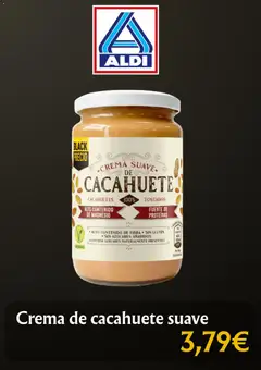 Vista previa Crema de cacahuete suave, Crema de cacahuete suave, alto contenido de fibra, sin gluten, sin azúcares añadidos (contiene azúcares naturalmente presentes). válido desde el 22.11.2025 | Página: 4 | Productos: Crema