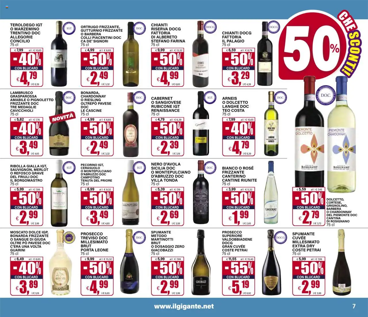 Volantino Il Gigante del 07.08.2025 | Pagina: 7 | Prodotti: Prosecco, Farina, Spumante, Pecorino