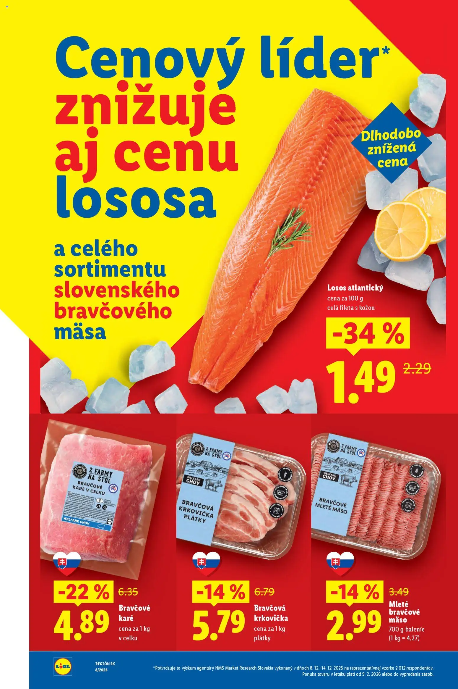 Nové Lidl akcie – leták je platný od 09.03.2026 | Strana: 23 | Produkty: Stôl, Bravčové mäso, Mleté mäso