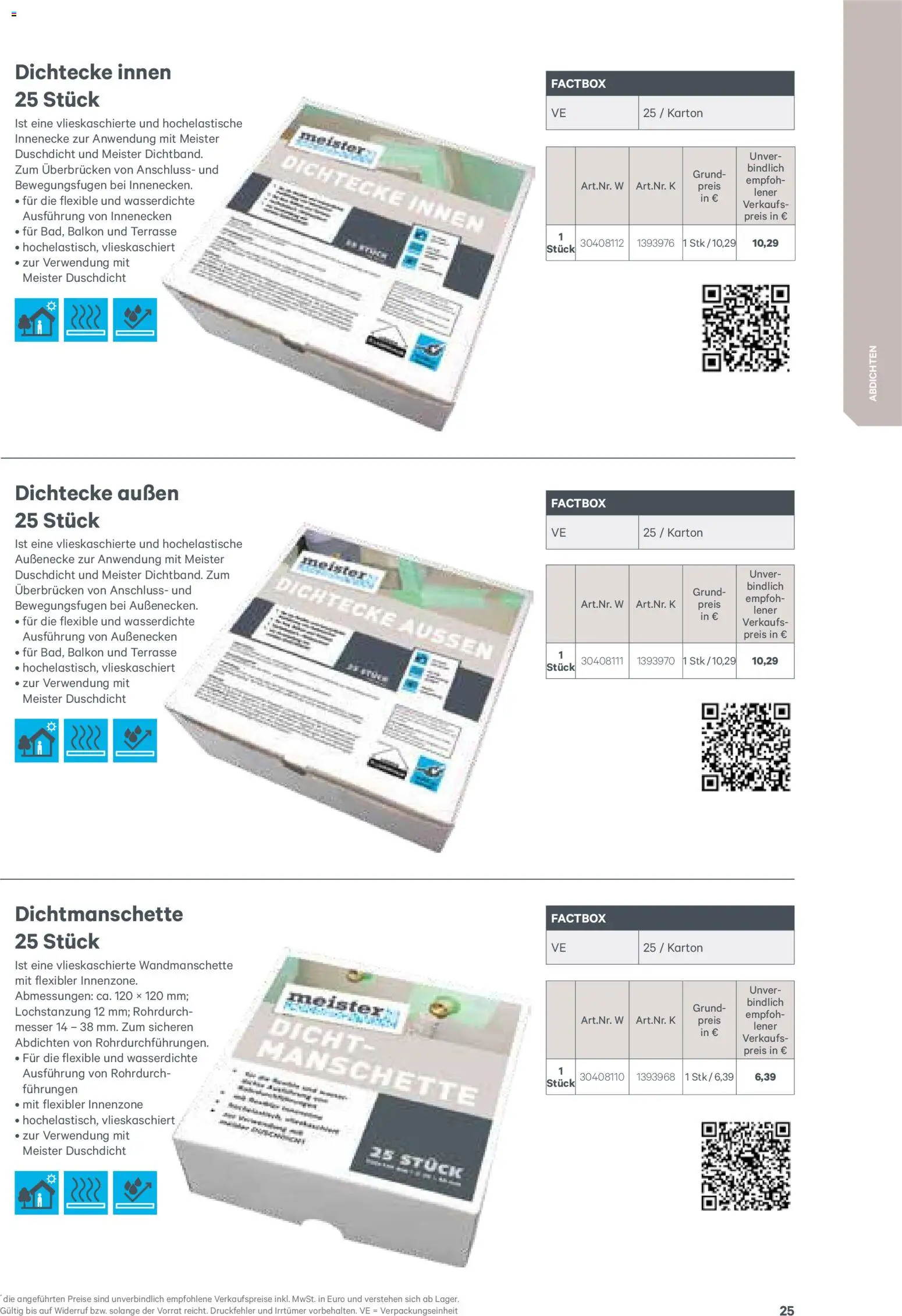 Lagerhaus  Meister Katalog 2026 gültig ab 02.01.2026 | Seite: 25