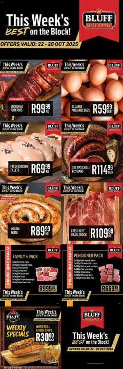 Bluff Meat Supply specials catalogue – valid from 22.10.2025