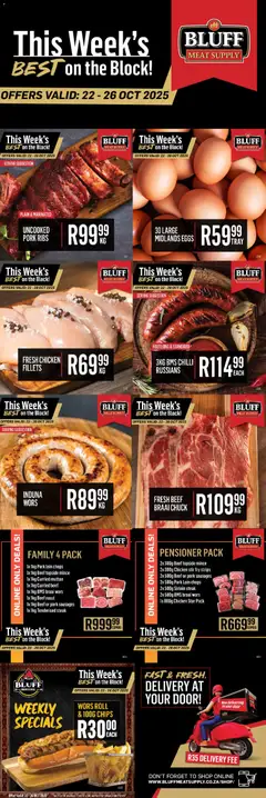 Bluff Meat Supply specials catalogue – valid from 22.10.2025