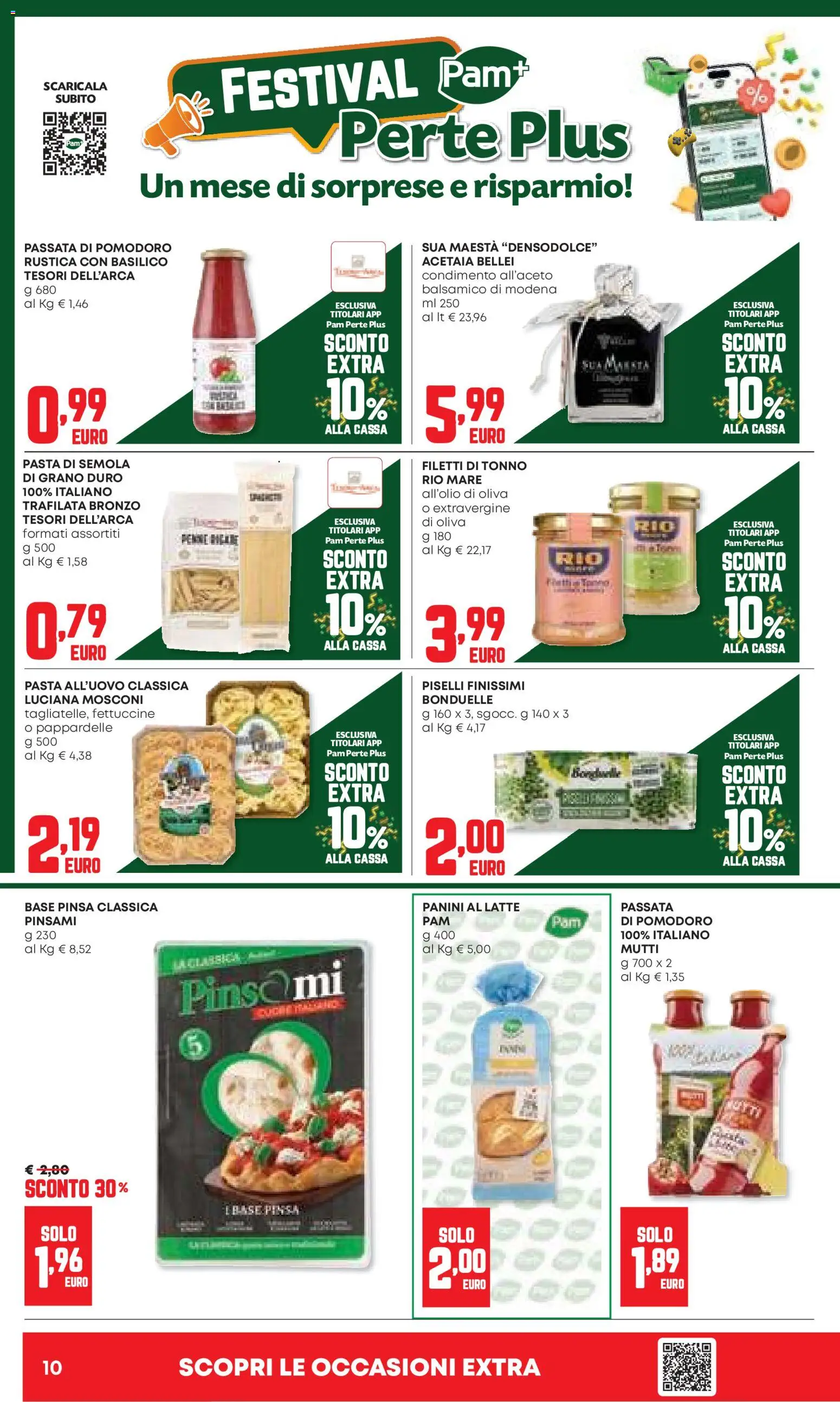 Volantino Panorama del 06.11.2025 | Pagina: 10 | Prodotti: Latte, Piselli, Mutti, Fettuccine