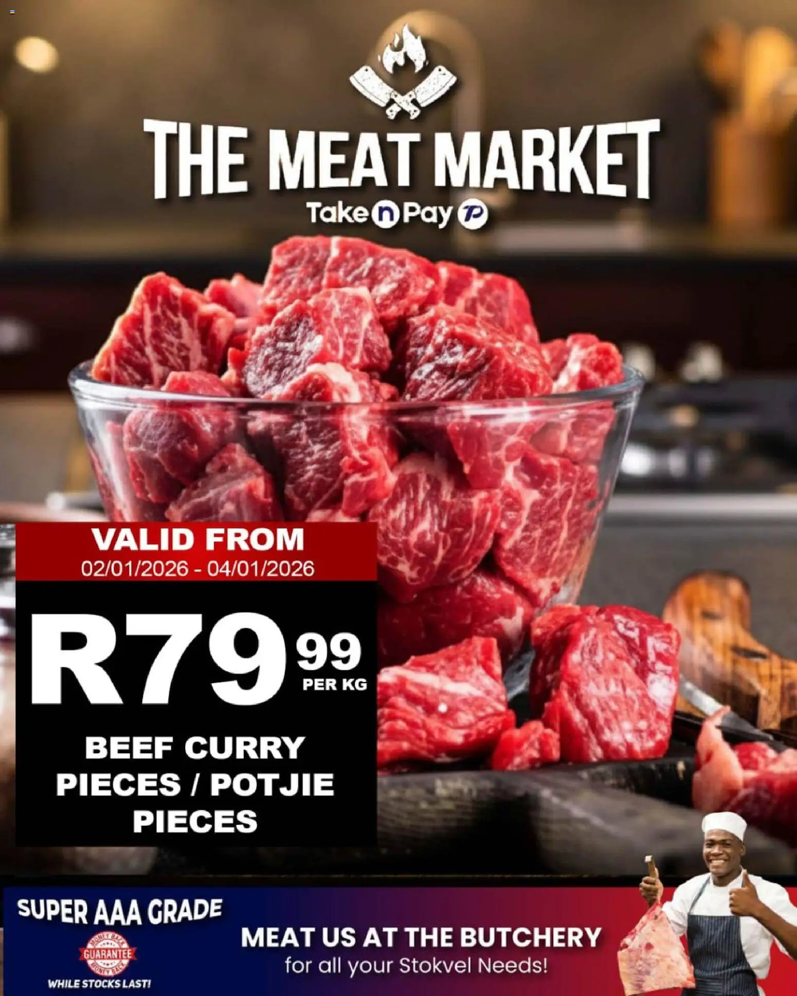 New Take n Pay catalogue – valid from 02.01.2026 | Page: 3 | Products: Beef