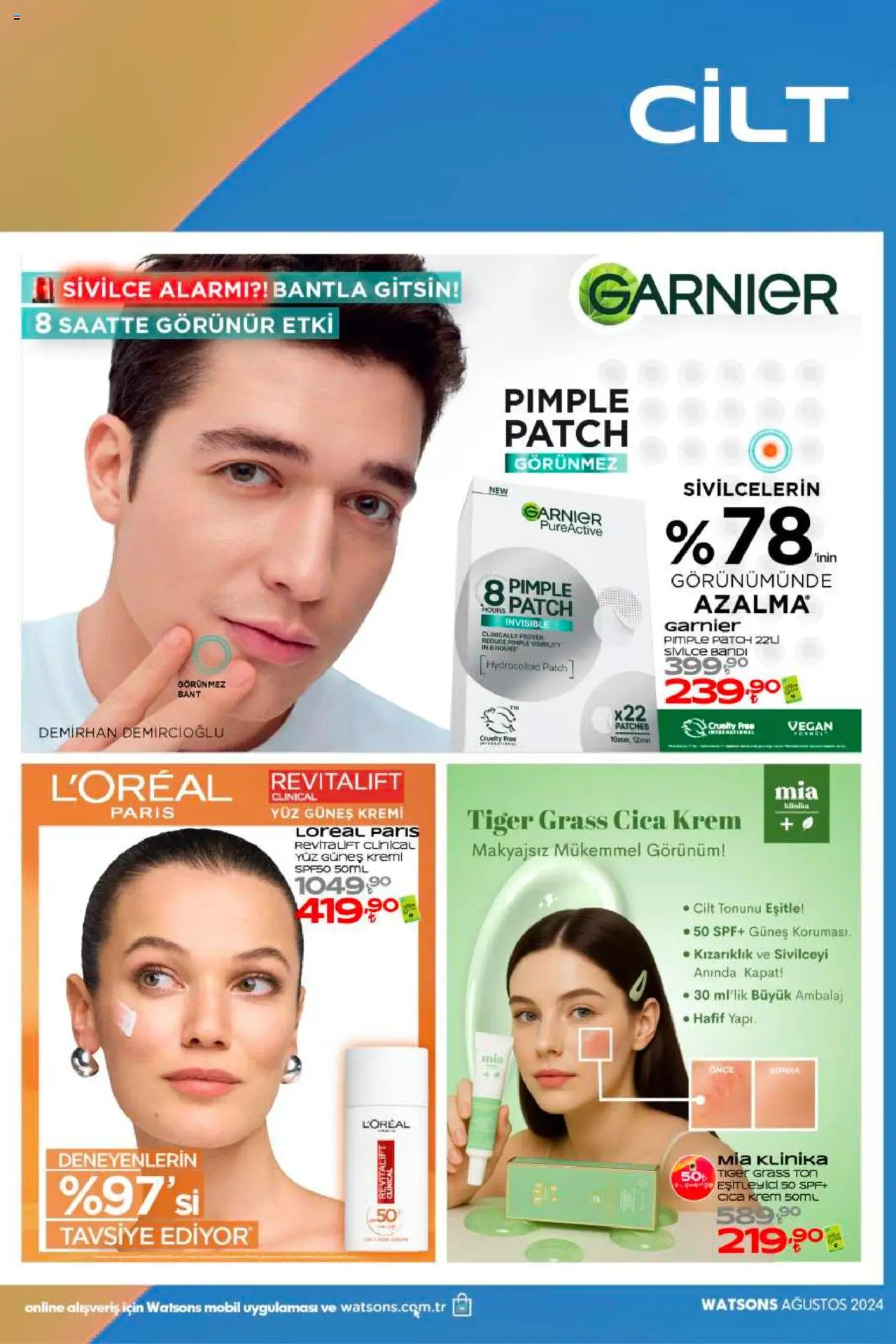 Watsons Katalog - 01.08.2025 tarihinden itibaren geçerlidir | Sayfa: 20 | Ürünler: Krem, Güneş kremi, Bant
