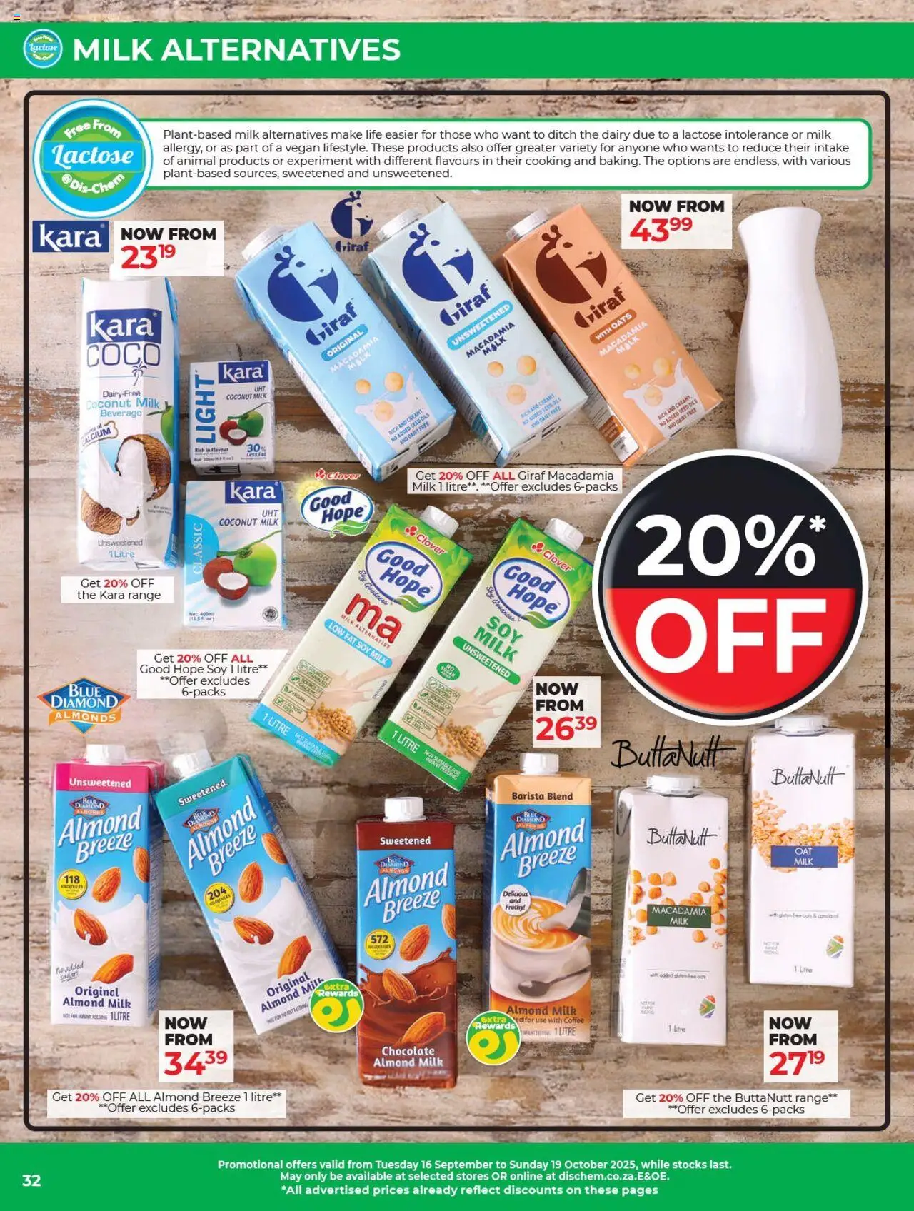 New Dis-Chem catalogue – valid from 16.09.2025 | Page: 32 | Products: Light, Coffee, Chocolate, Sugar