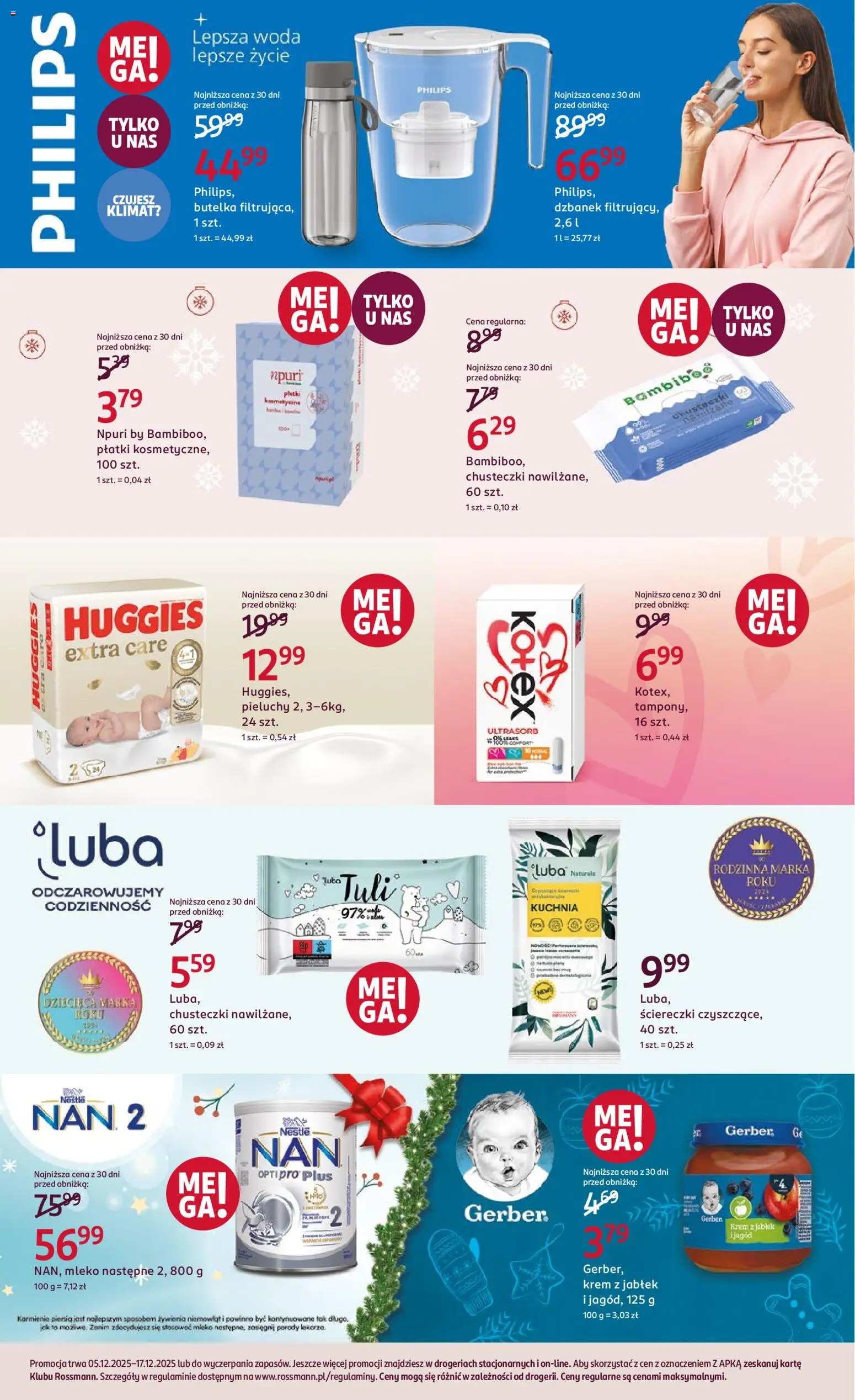 Rossmann Gazetka od 05.12.2025 | Strona: 32 | Produkty: Dzbanek, Mleko, Krem, Woda