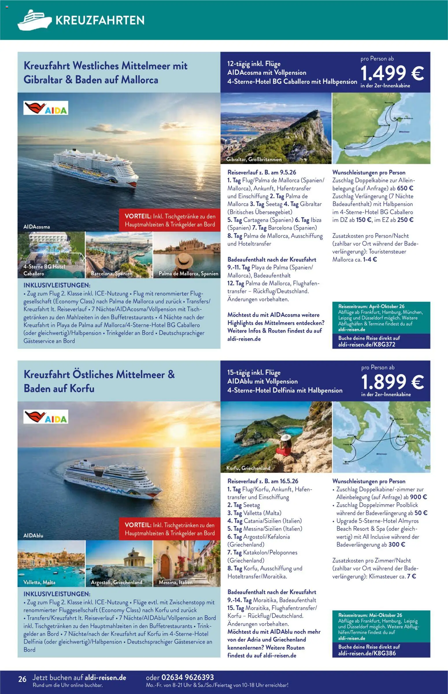 Aldi Reisen Prospekt 	 – gültig ab 01.12.2025 | Seite: 26
