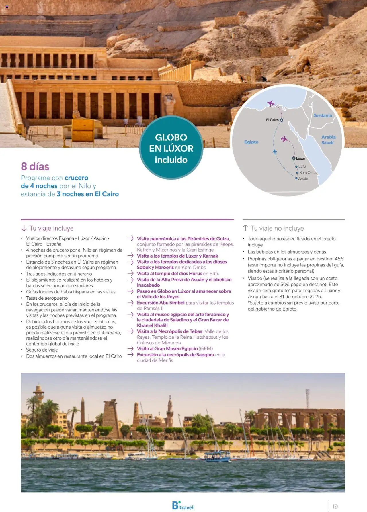 B the travel brand Egipto │ válido desde el 01.07.2025 | Página: 19