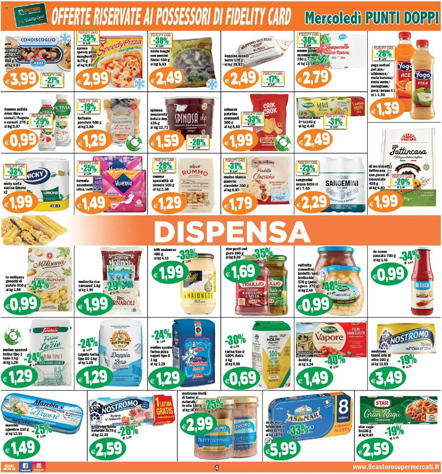 Volantino Il Castoro del 07.04.2026 | Pagina: 4 | Prodotti: Tonno, Mais, Gnocchi, Sgombro