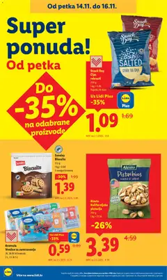 Snack Day Čips rebrasti, 250 g Paprika ili slani - Pregled kataloga iz trgovine Lidl, vrijedi od 10.11.2025 | Stranica: 88 | Proizvodi: Paprika, Čips, Vrećice za zamrzavanje, Pistacije