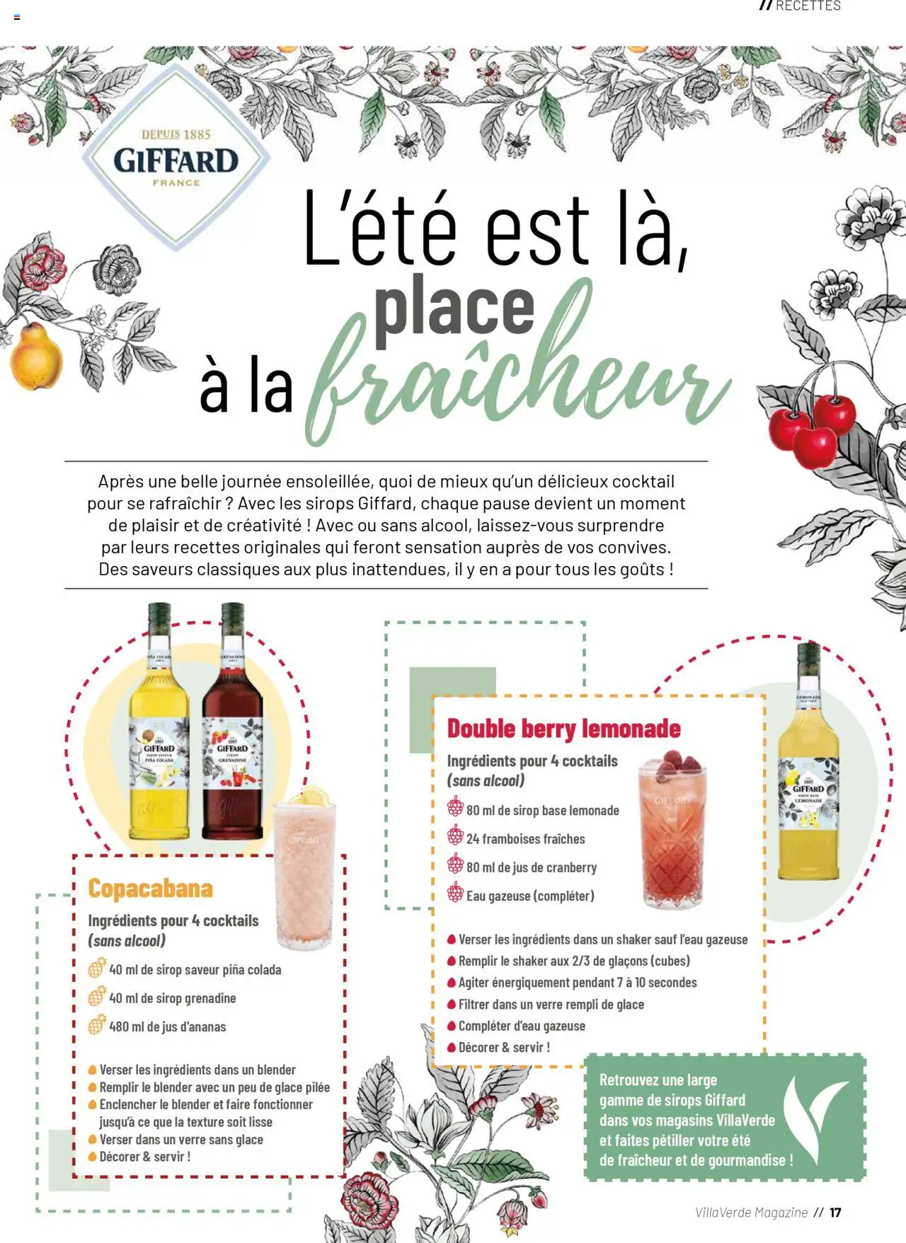  | Page: 17 | Produits: Alcool, Base, Jus d'ananas, Magazine