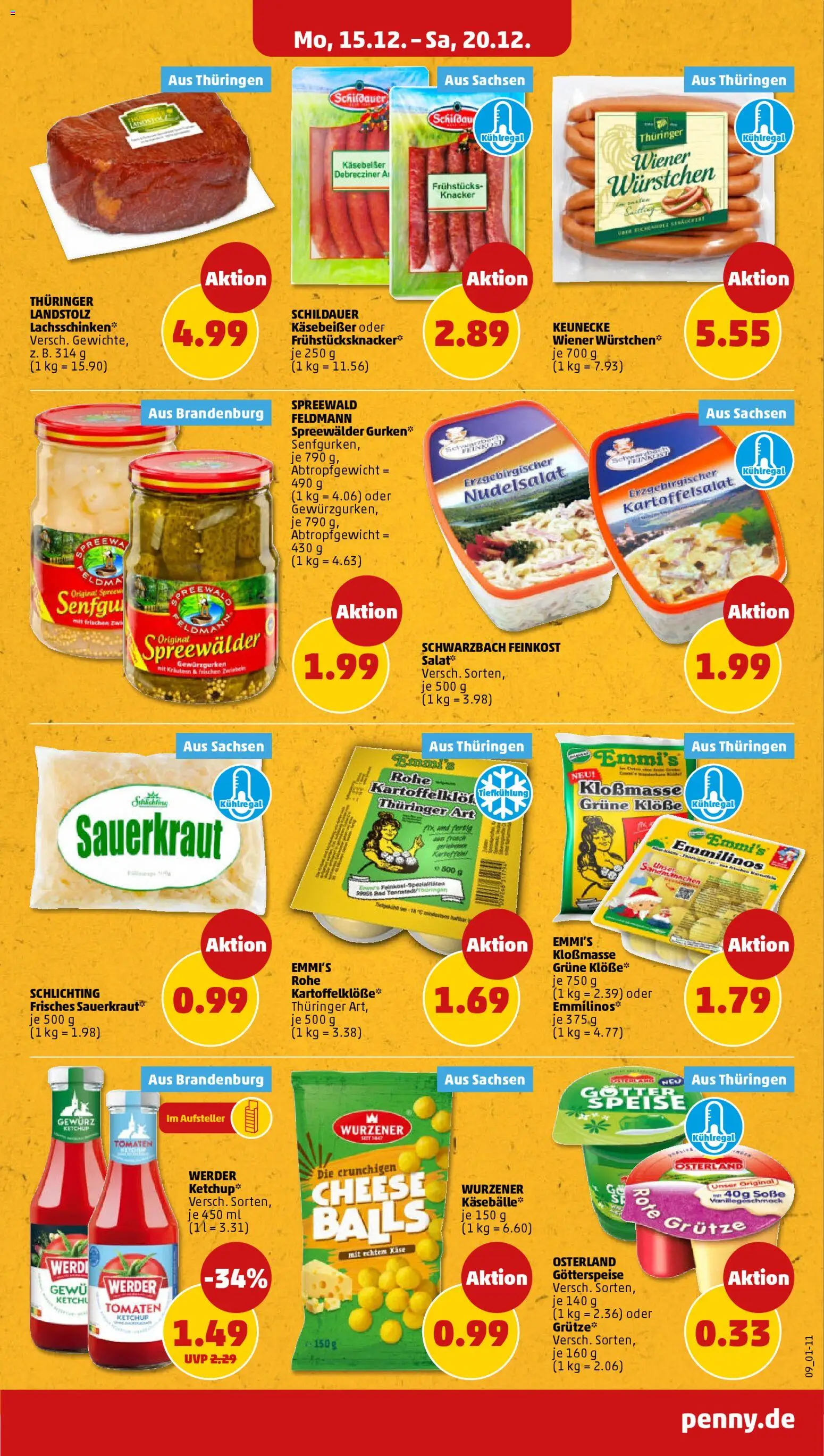 Penny Prospekt 	 – gültig ab 15.12.2025 | Seite: 13 | Produkte: Tomaten, Soße, Ketchup, Gurken