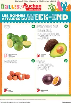 Auchan - Prévisualisation de Auchan - Les bons plans du week-end dans votre super ! valide à partir de 25.12.2025