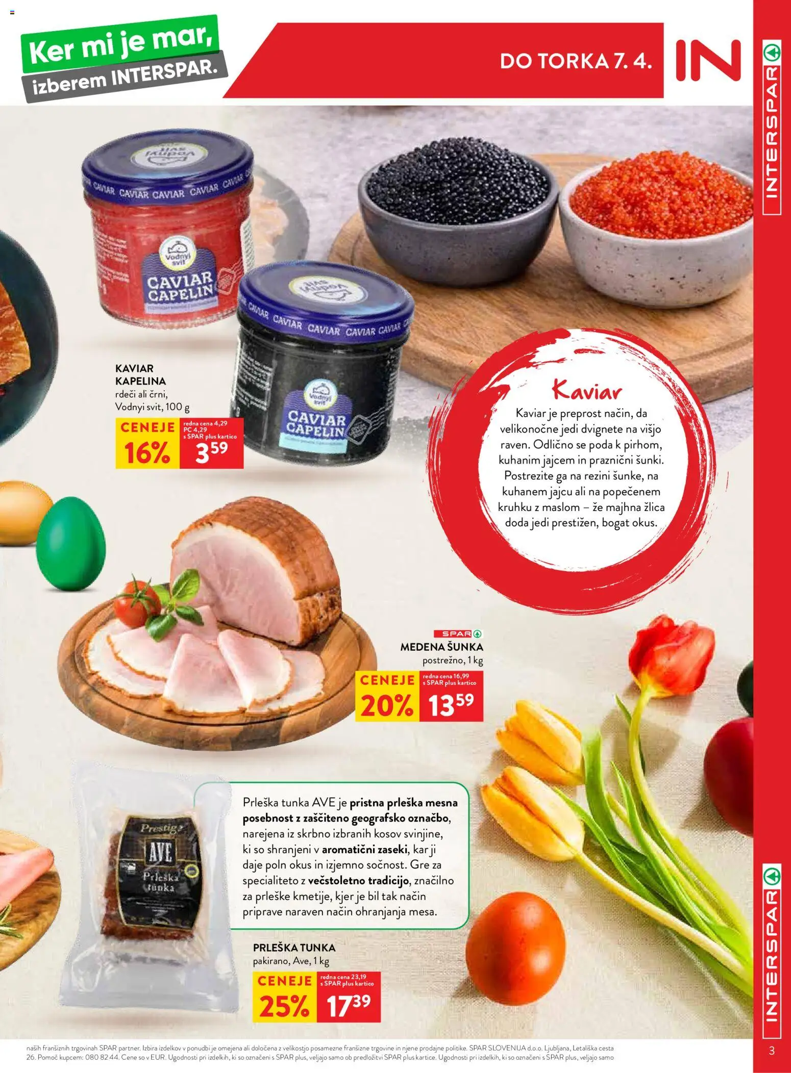 Novi Spar katalog ponudbe – veljaven od 01.04.2026 | Stran: 3 | Izdelki: Žlica, Sunka