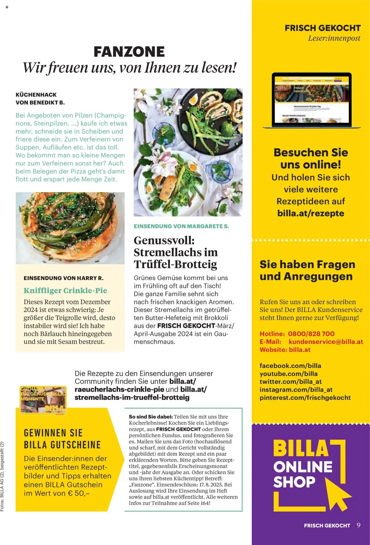 Billa Frisch Gekocht gültig ab 03.07.2025 | Seite: 9 | Produkte: Gemüse, Tisch, Pizza