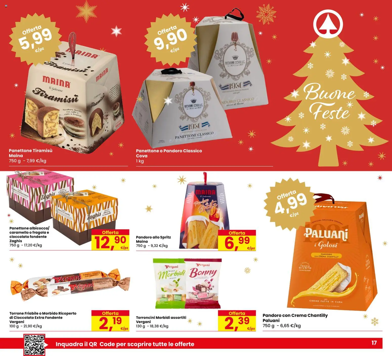 Volantino Despar del 18.12.2025 | Pagina: 17 | Prodotti: Crema, Pandoro, Panettone, Torroncini