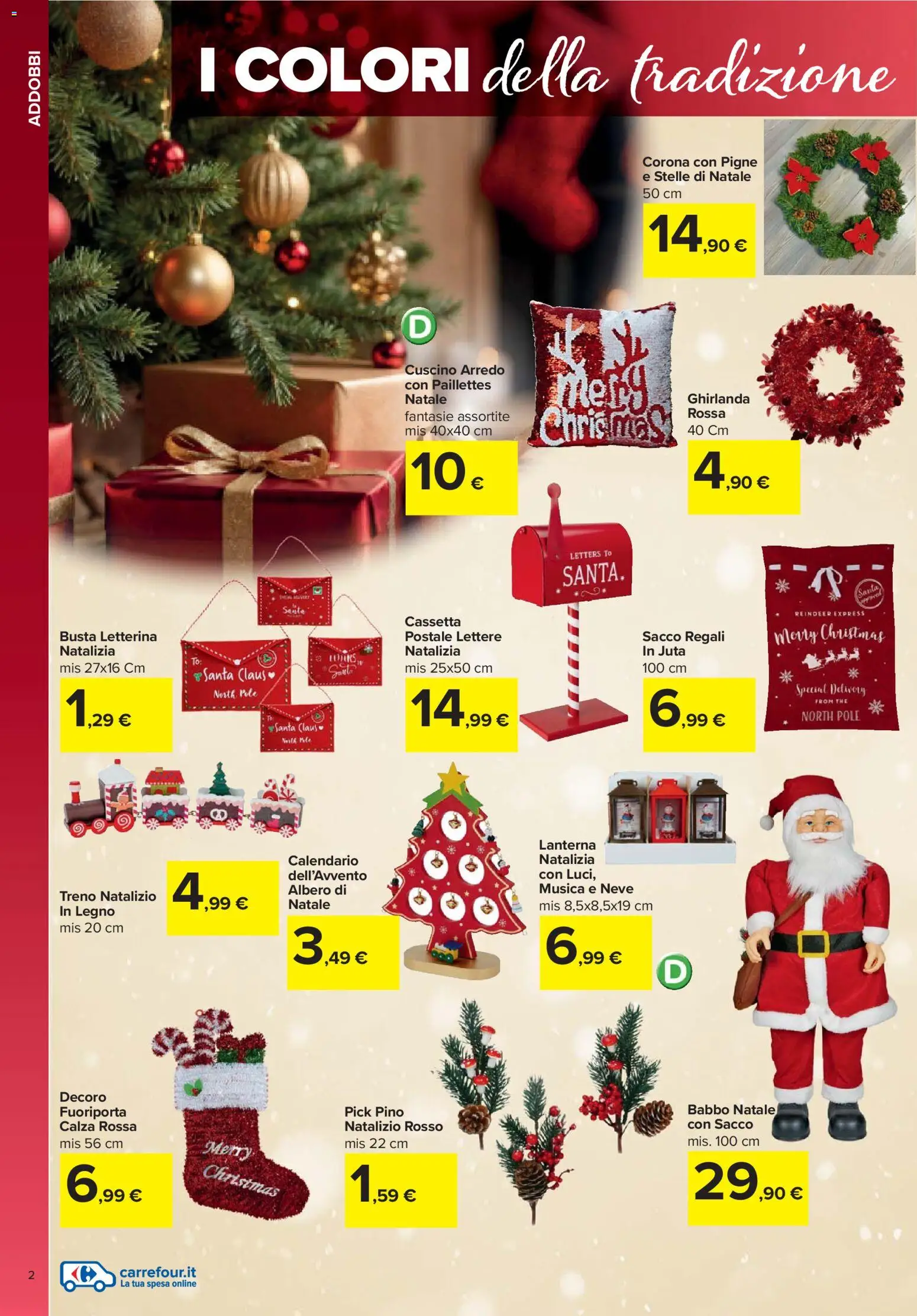 Volantino Carrefour del 03.11.2025 | Pagina: 2 | Prodotti: Lanterna, The, Cuscino