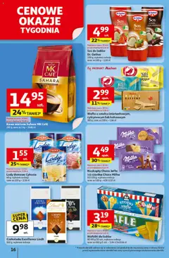 Auchan Gazetka - Lato Pełne Przyjemności Hipermarket od 10.07.2025 | Strona: 16 | Produkty: Kawa, Czekolada, Ciastka, Lody