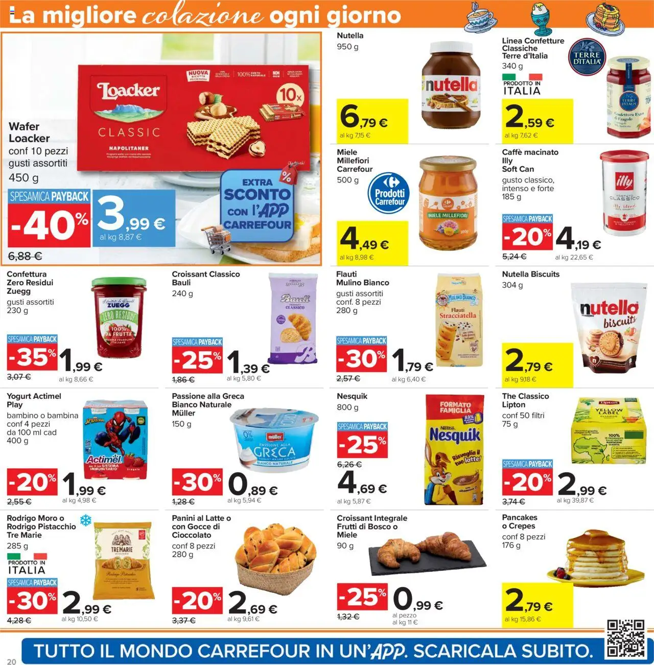 Volantino Carrefour del 05.09.2025 | Pagina: 20 | Prodotti: Latte, Miele, Stracciatella, Macinato