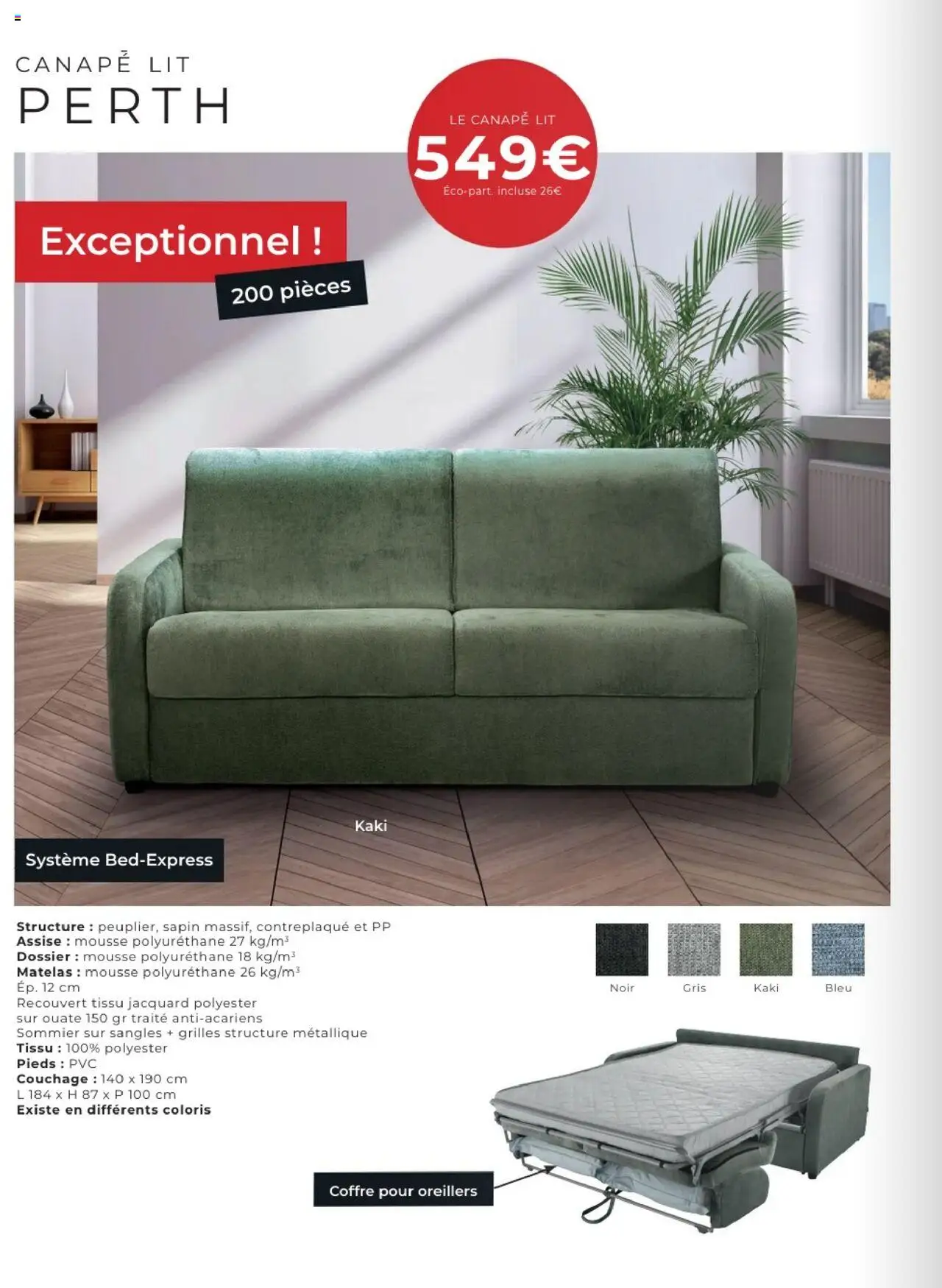 {H1} | Page: 18 | Produits: Mousse, Lit, Matelas, Canapé
