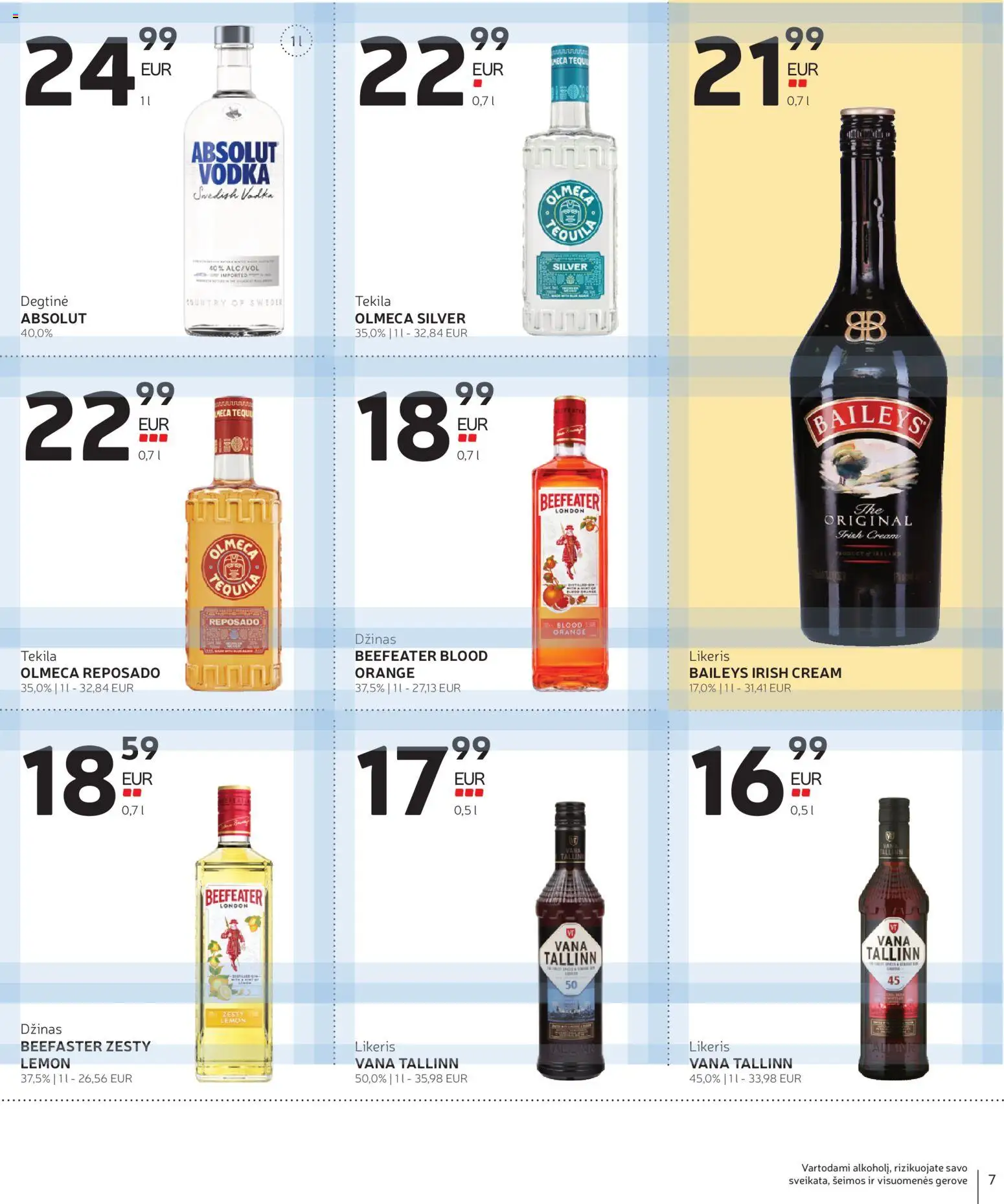 Rimi akcijos nuo 17.03.2026 | Puslapis: 7 | Prekių: Degtinė, Džinas