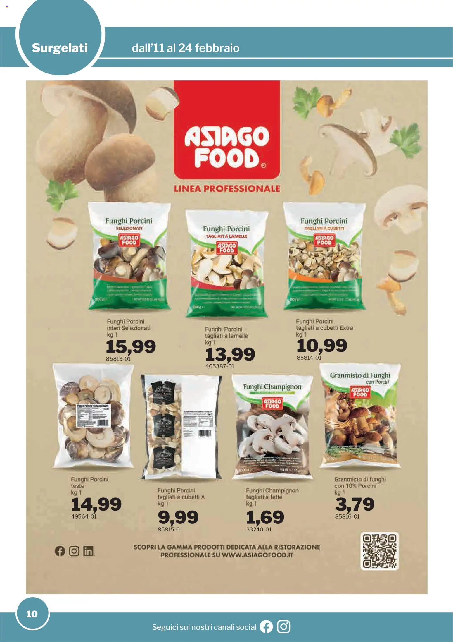 Volantino Sogegross del 11.02.2026 | Pagina: 10 | Prodotti: Funghi