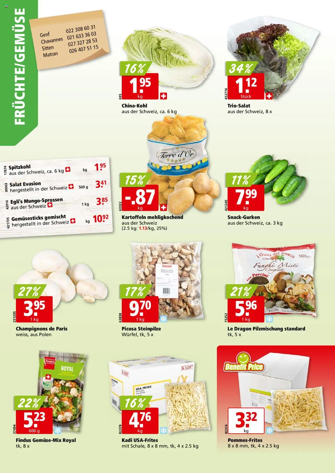 Aligro Aktionen ab 25.08.2025 | Seite: 2 | Produkte: Champignons, Chinakohl, Kartoffeln, Salat