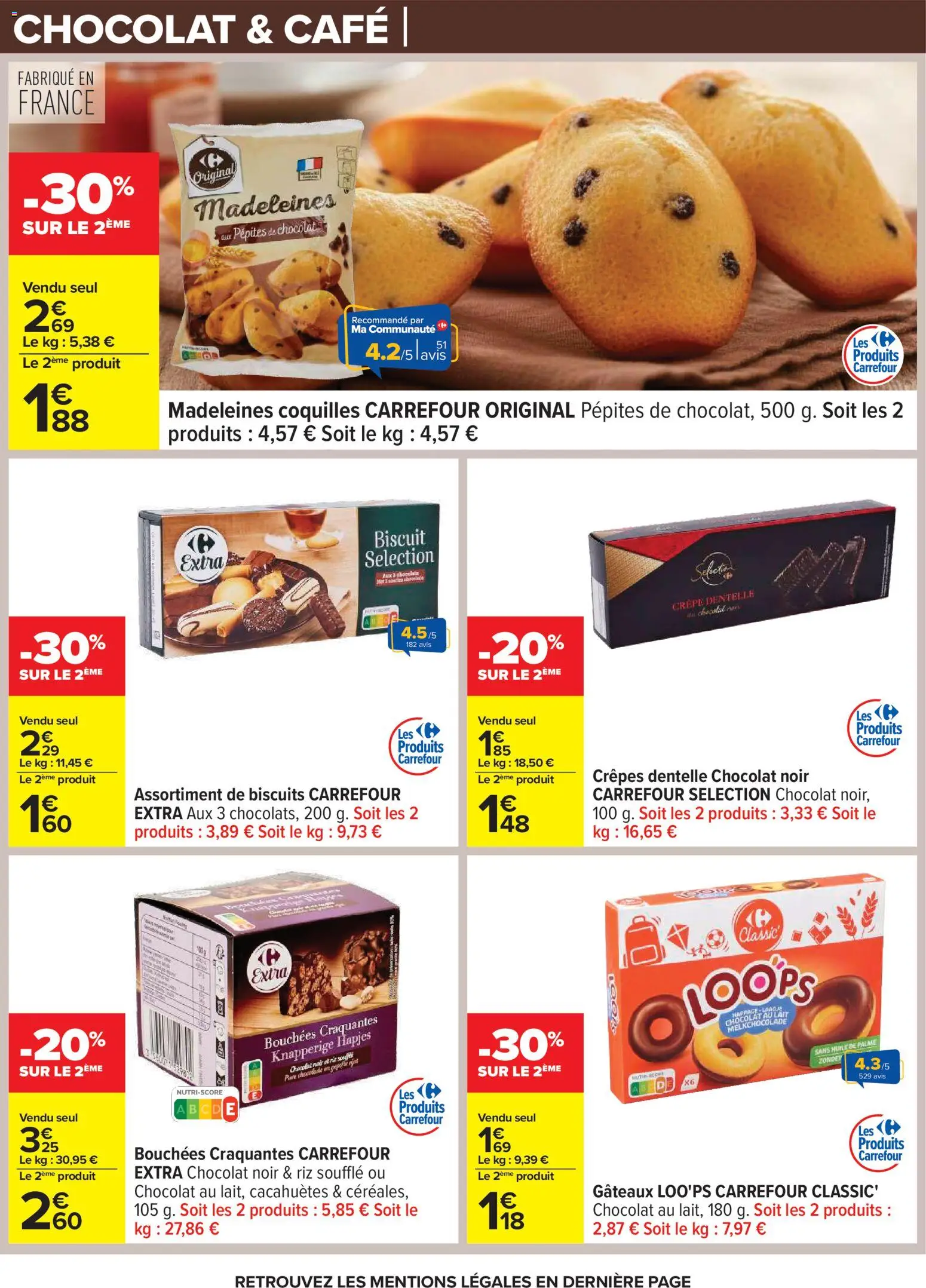 {H1} | Page: 17 | Produits: Café, Chocolat, Riz, Biscuits