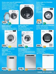 KTC Katalog tehnike i posuđa - Pregled kataloga iz trgovine KTC, vrijedi od 18.03.2026 | Stranica: 9 | Proizvodi: Perilica posuđa, Perilica rublja, Košare, Sušilica