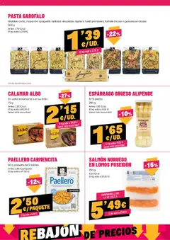 AhorraMas folleto │ válido desde el 10.07.2025 | Página: 14 | Productos: Calamares, Νερό καρύδας, Pasta, Peso