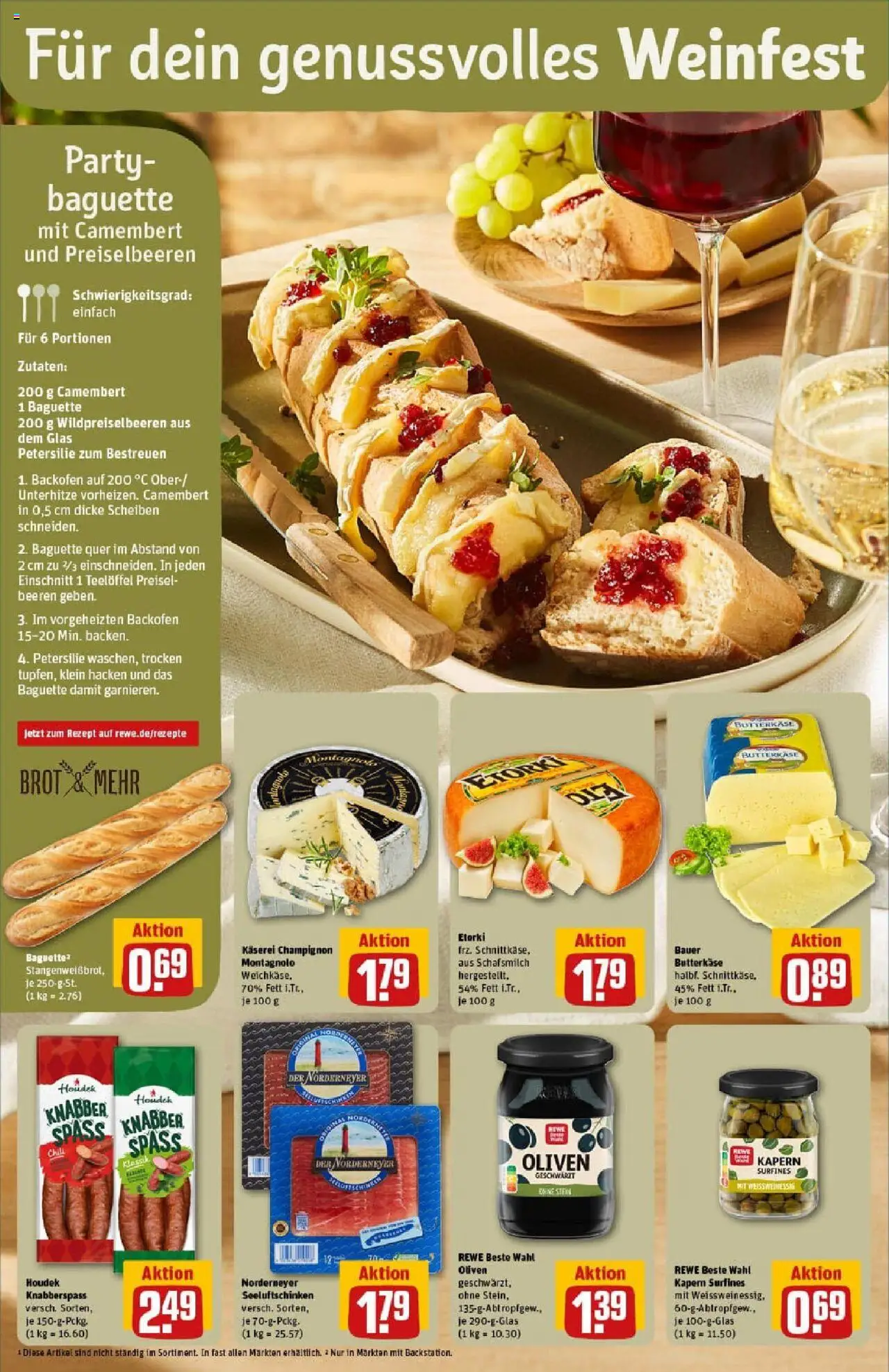 Rewe prospekt Hamburg / Wandsbek	 – gültig ab 06.10.2025 | Seite: 4 | Produkte: Baguette, Chili, Backofen, Brot