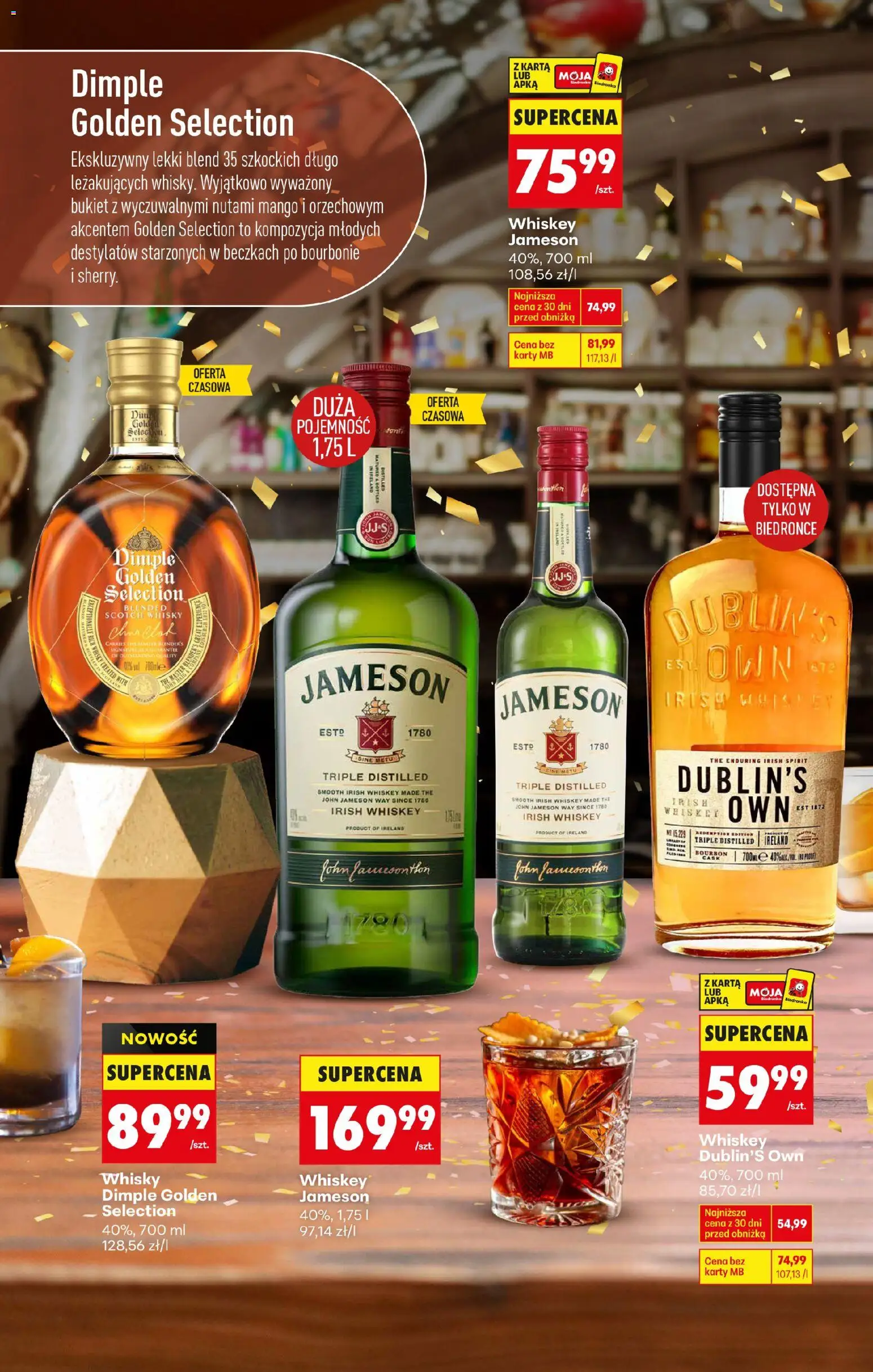 Biedronka gazetka - Czas na toast od 27.12.2025 | Strona: 18 | Produkty: Mango, Karta, Bourbon, Whisky