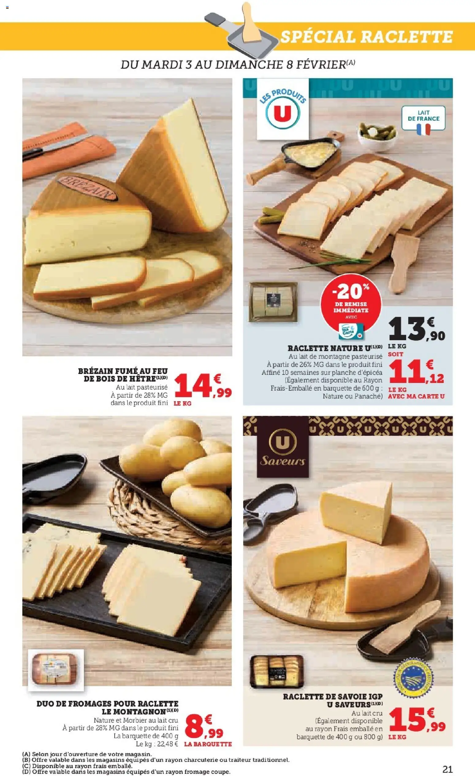 {H1} | Page: 21 | Produits: Raclette, Lait, Fromage