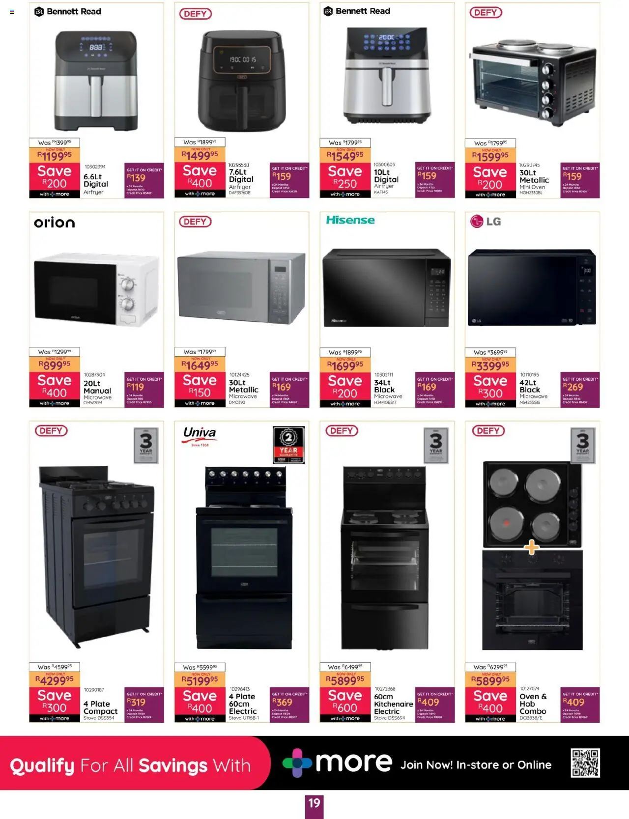 New Bradlows catalogue – valid from 18.09.2025 | Page: 19 | Products: Oven, Stove, Plate, Microwave