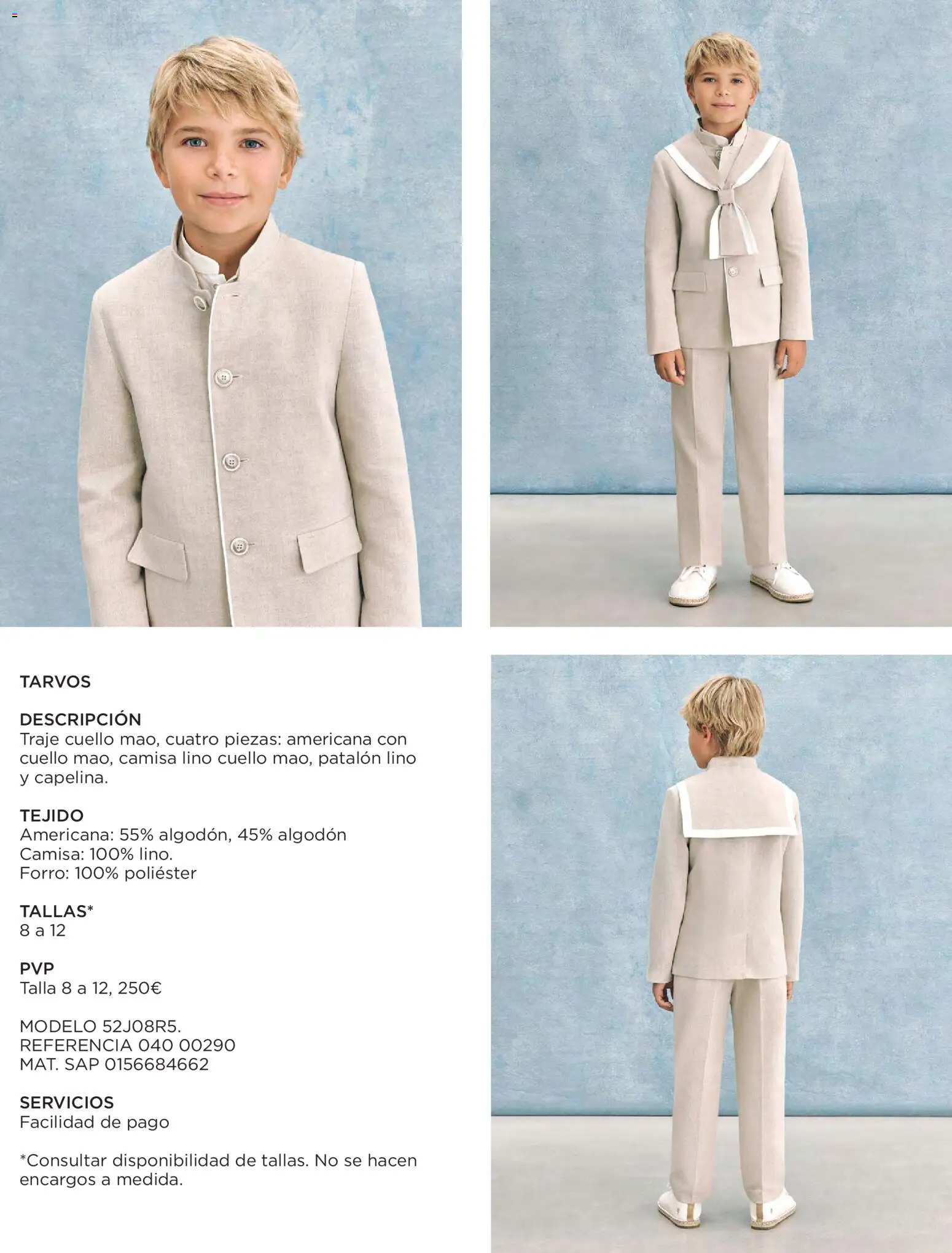 El Corte Inglés Comuniones 2026 │ válido desde el 19.11.2025 | Página: 23 | Productos: Camisa, Traje