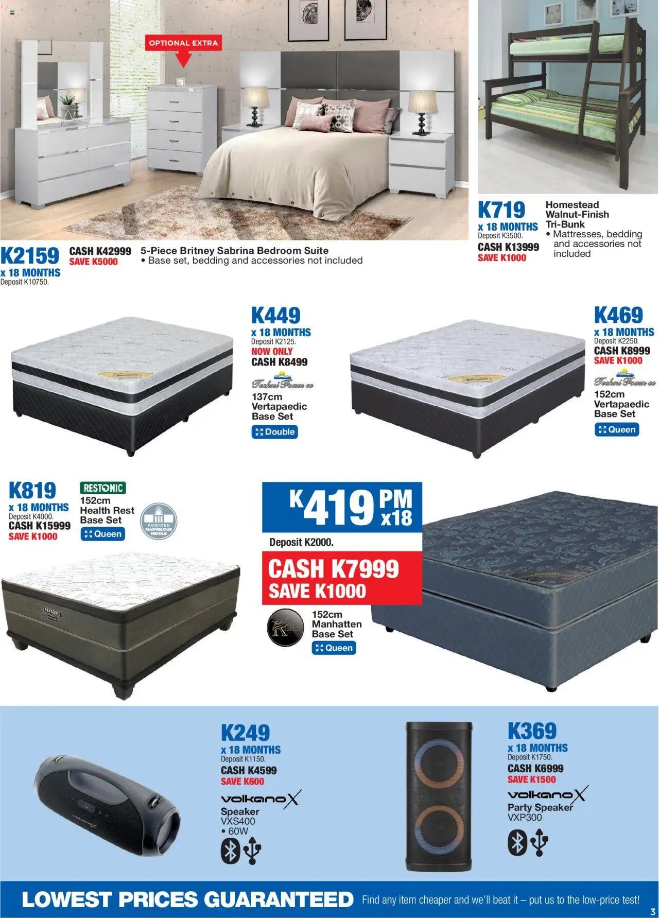 OK Furniture - Zambia Lowest Prices Specials │ valid from 20.08.2025 | Page: 3 | Products: Speaker
