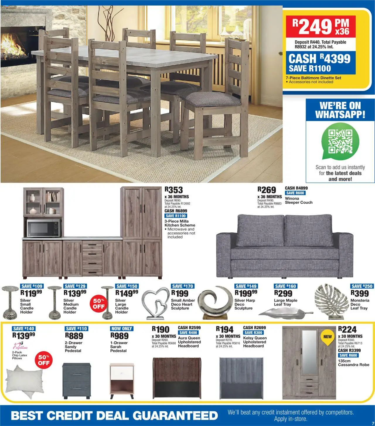 OK Furniture Catalogue │ valid from 25.06.2025 | Page: 7 | Products: Tray, Headboard, Microwave, Dinette set
