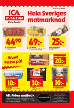 ICA Kvantum - Södra Sandby - Förhandsvisning av reklamblad från butik ICA Kvantum aktuell från 10.11.2025