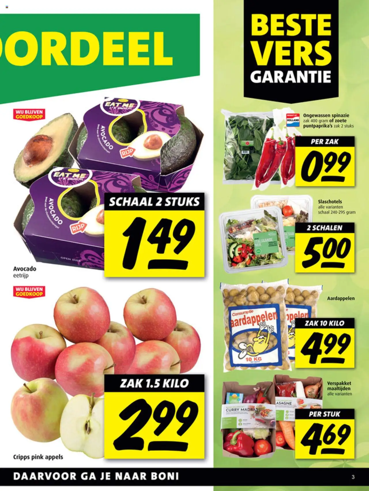  | Pagina: 3 | Producten: Avocado, Spinazie, Appels, Schaal