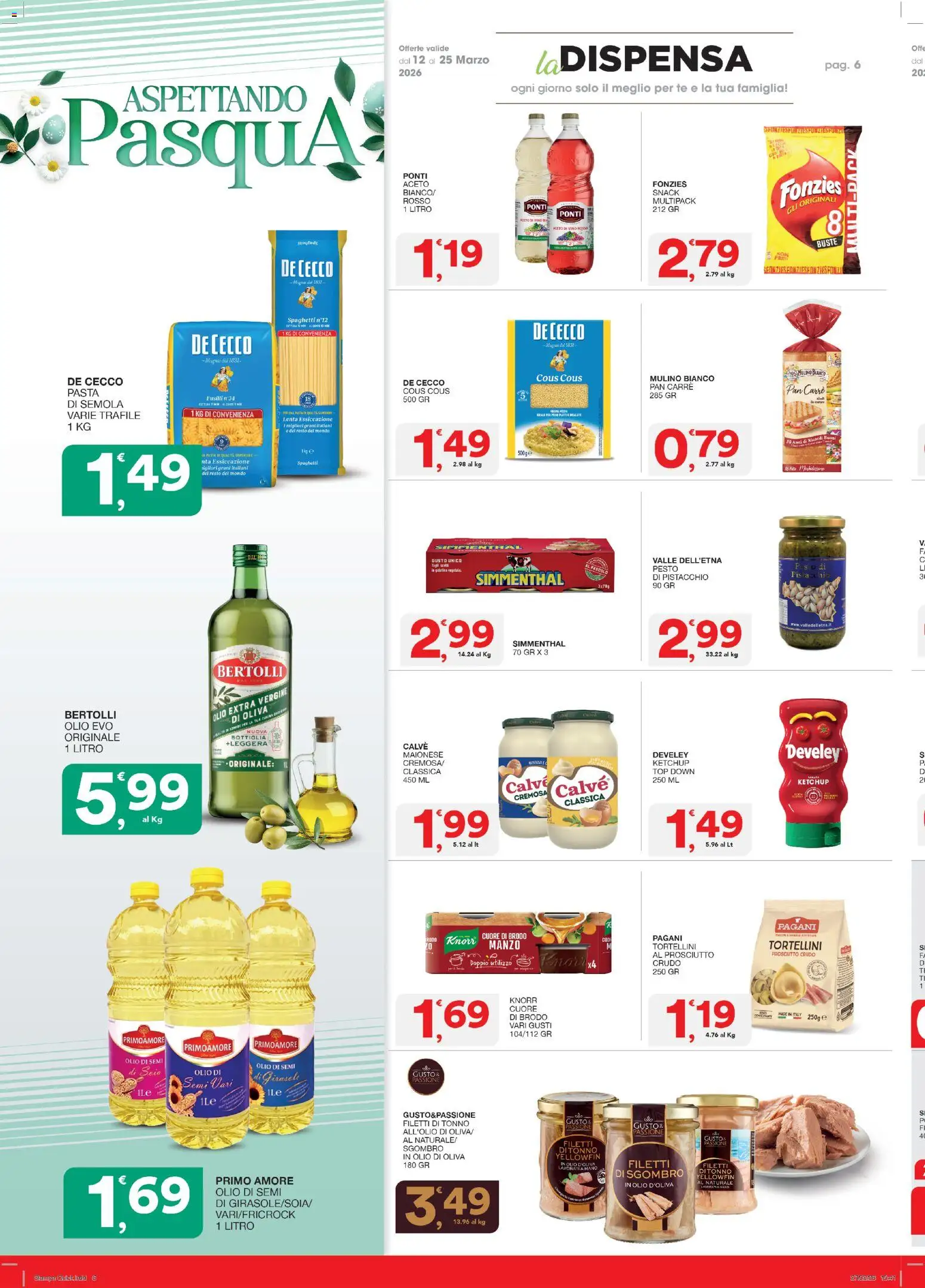 Volantino SISA del 12.03.2026 | Pagina: 6 | Prodotti: Olio, Vino, Cous cous, Vino rosso